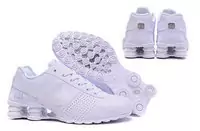 nike sportswear shox nz deliver baskets basses tout blanc